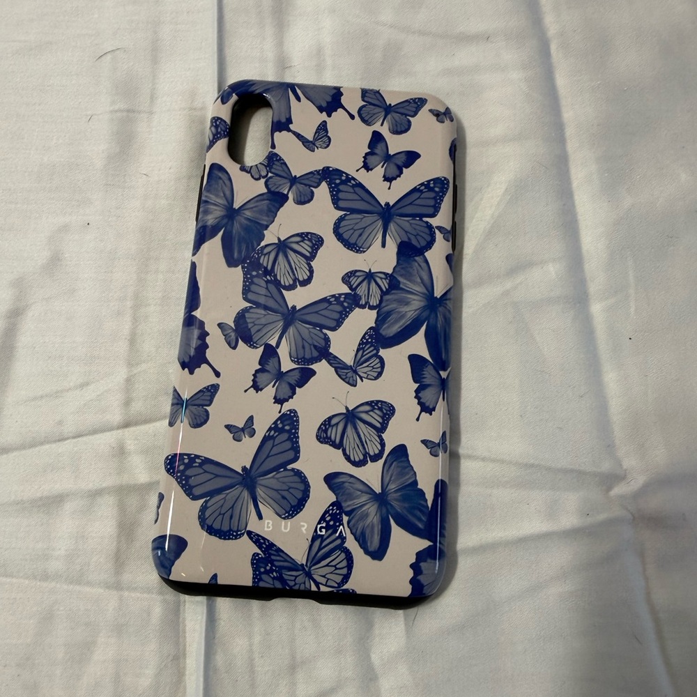 Butterfly Pattern Phone Case - Blue
